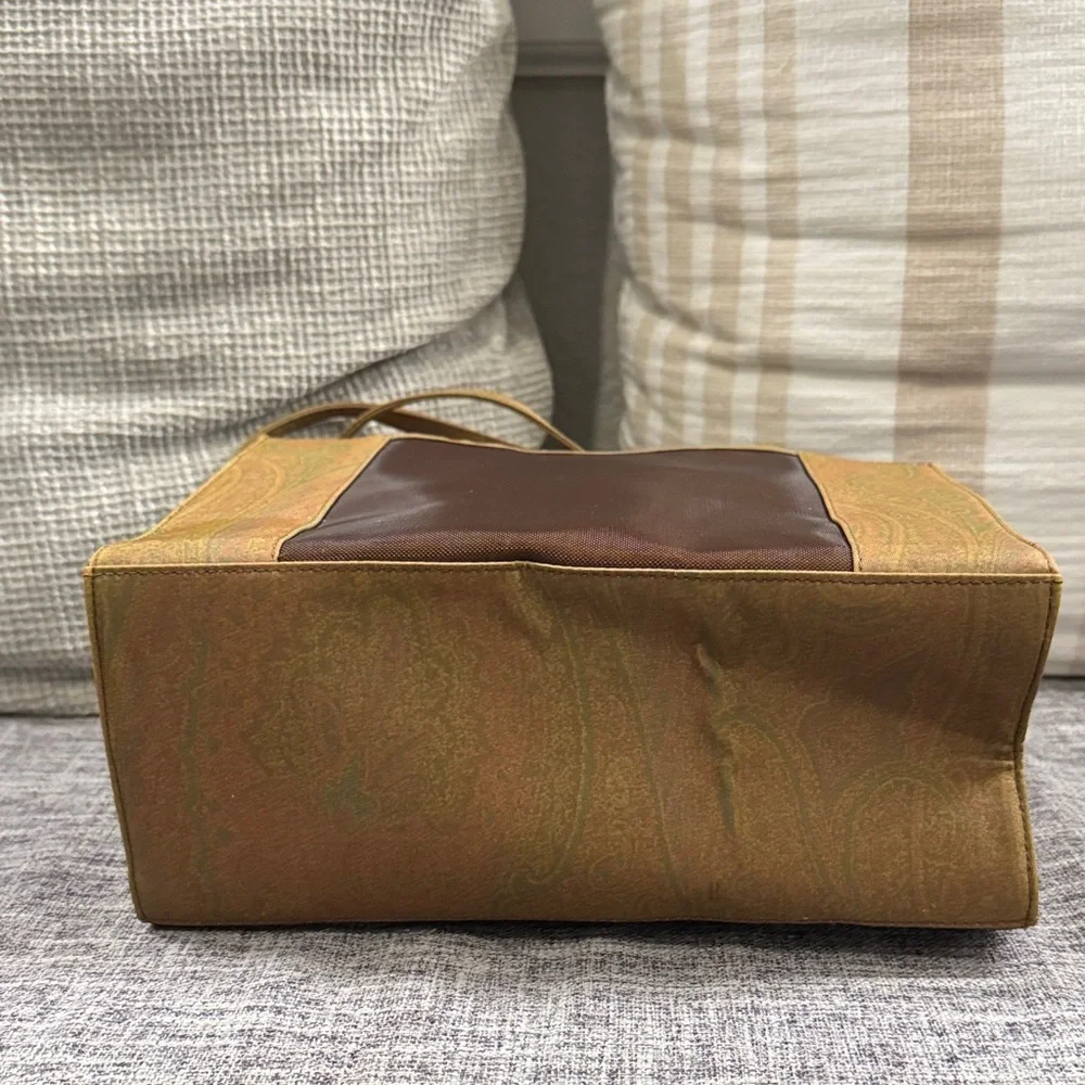 Etro Tiny Brown and Tan Tote Bag